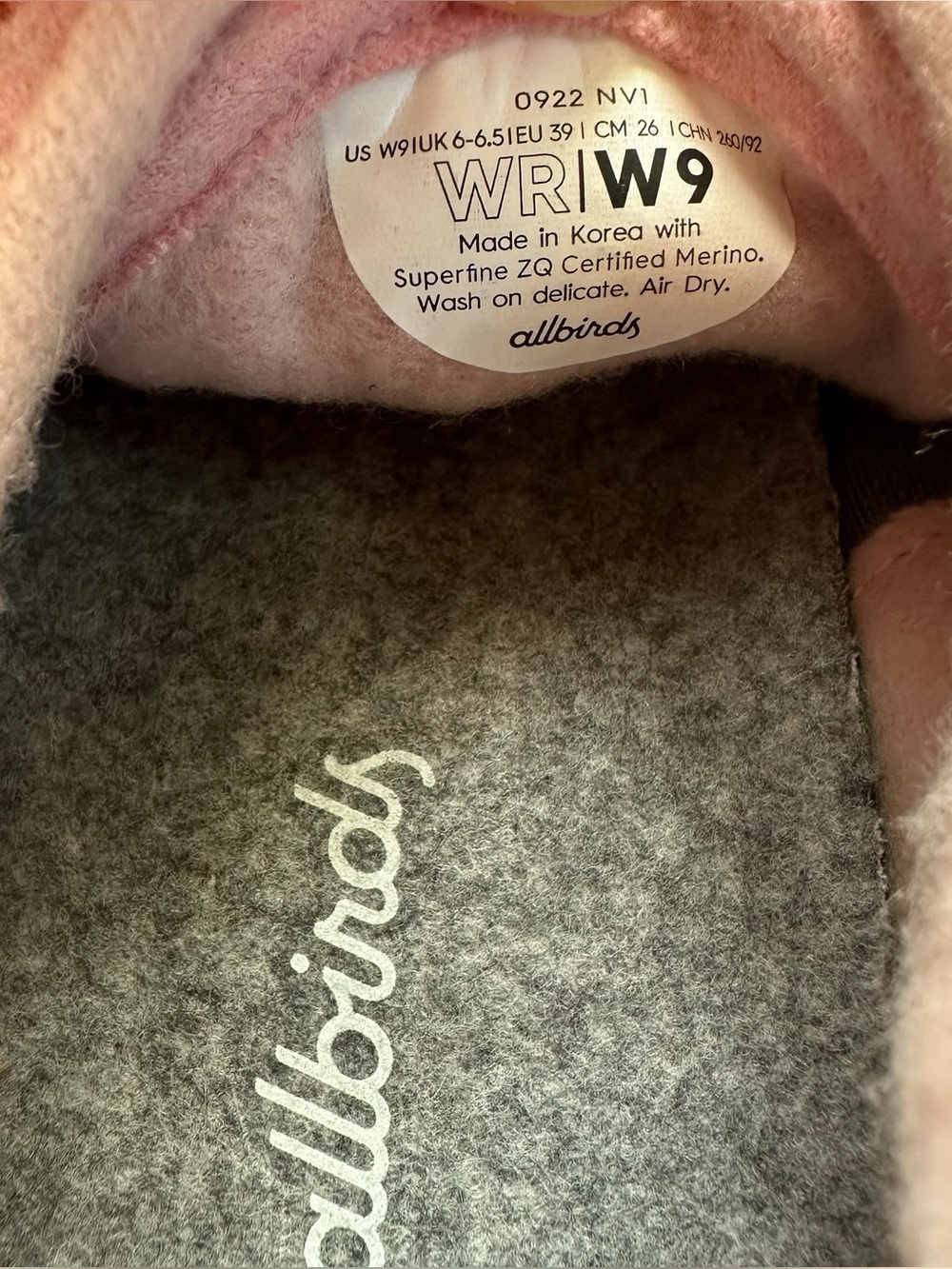 Allbirds NWOT Wool Runners Size 9 - Picture 3 of 9